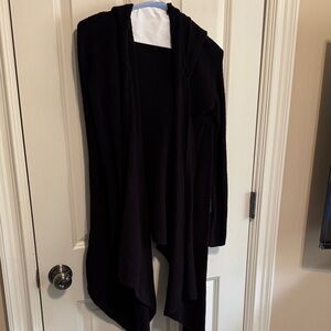 Free people Black Women's Open Front Hooded Cardigan Sweater size small